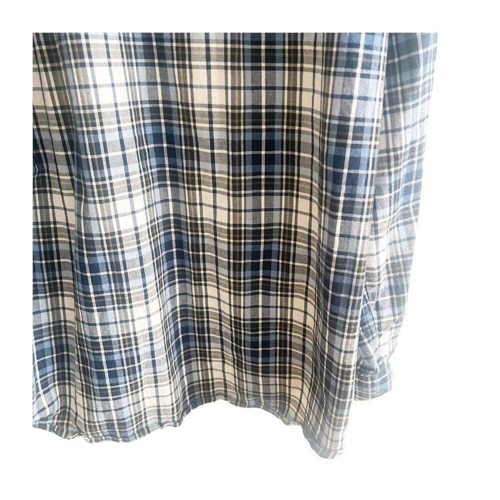 Carthartt Men’s Plaid Flannel Size XL Blue Black White Cotton Long Sleeve - Picture 7 of 11